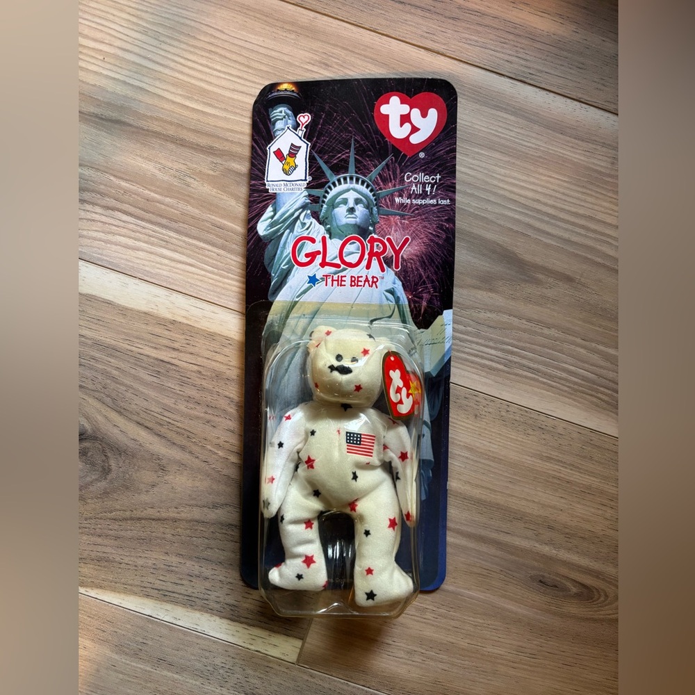 McDonald's Glory the Bear Collectible Card - Blue and White